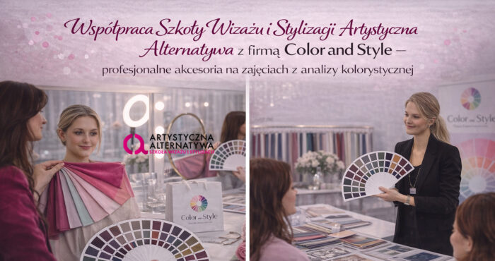 Kurs analizy kolorystycznej Kraków – nauka na żywo z profesjonalnymi akcesoriami Color and Style w Szkole Artystyczna Alternatywa